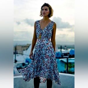 Tracy Reese Plenty Dress for Anthropologie Morgan Hi-Lo Hem, Size 6, Multicolor